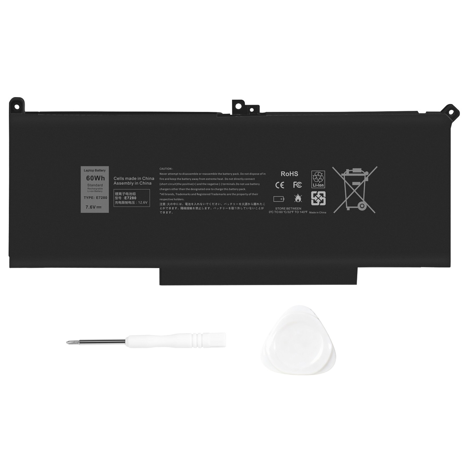 🧡LOT 1-30x F3YGT Battery For Dell Latitude 12 13 14 E7280 E7480 7480 7490 DM3WC