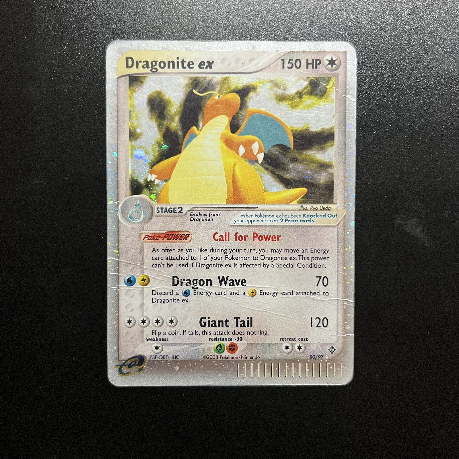 Pokemon Card Dragonite ex 90/97 EX Dragon ENG English Played PL Vintage Pokemon Card Dragonite ex 90/97 EX Dragon ENG English Played PL Vintage