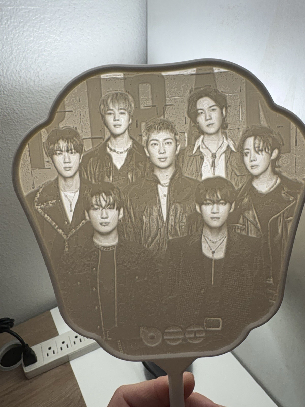 BTS 3D Printed Photo | K-Pop Fan Collectible | Custom Fan Decor