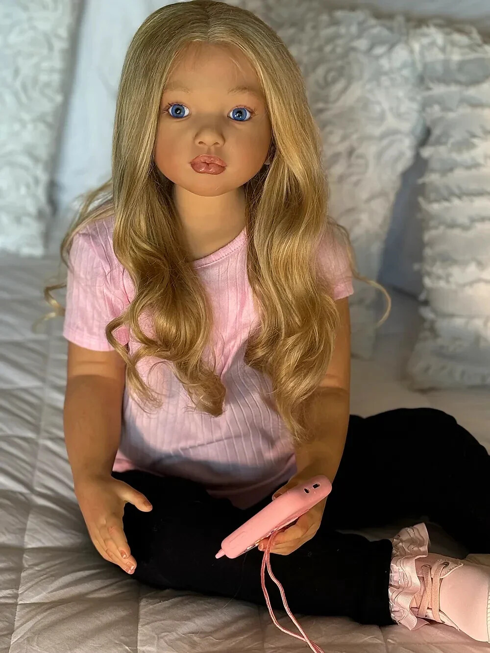 40inch Finished Toddler Girl Reborn Doll Aloenka Rebornlove Painted DIY Toy Gift