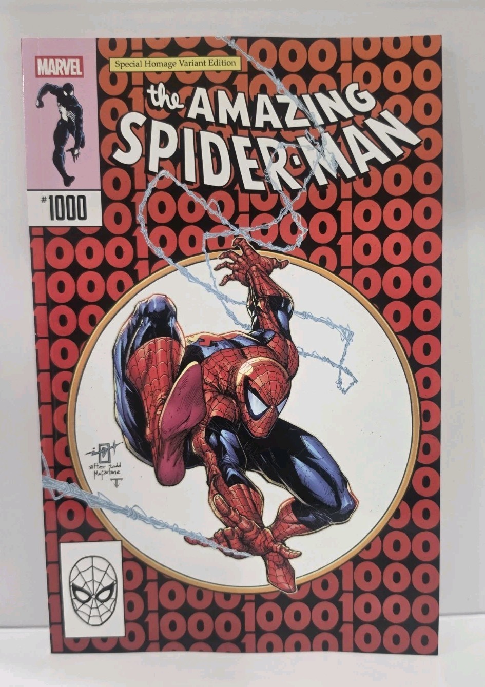 The Amazing Spiderman #1000 Johnathan Uribe Special Homage Variant Edition.