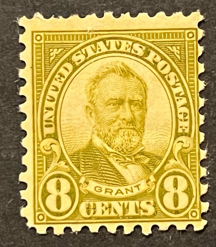 Travelstamps: 1926 US Stamps Scott #589 Mint OG H 8 Cent Grant