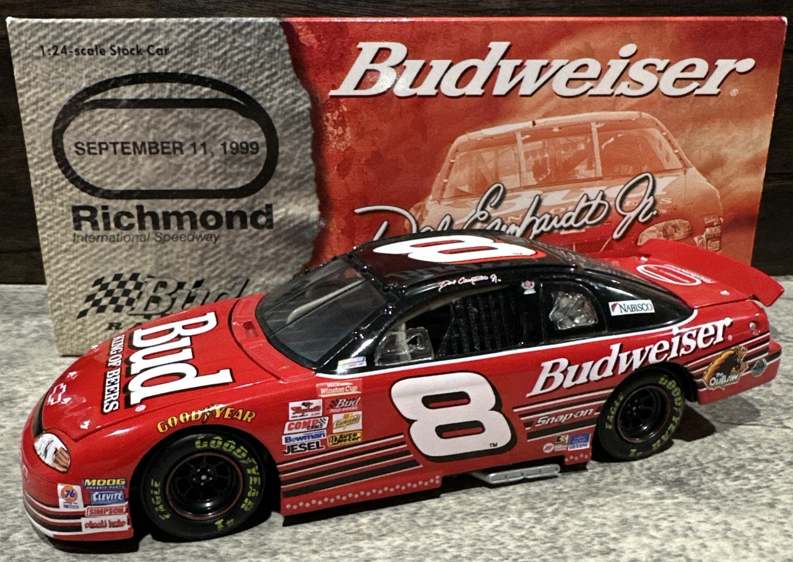 1999 Dale Earnhardt Jr #8 Budweiser Richmond Rookie 1/24 Action Nascar Diecast