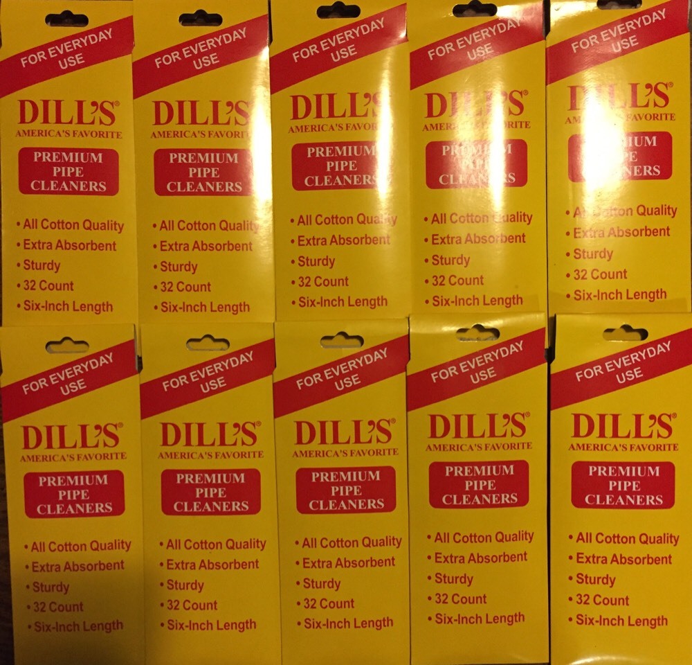Dill\'s Premium Pipe Cleaners Absorbent Sturdy Cotton 6\ Dill\'s Premium Pipe Cleaners Absorbent Sturdy Cotton 6\