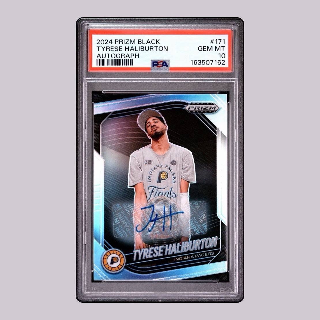 2024-25 Panini Prizm Black Tyrese Haliburton Autograph #171 PSA 10 🔥 Pop 5