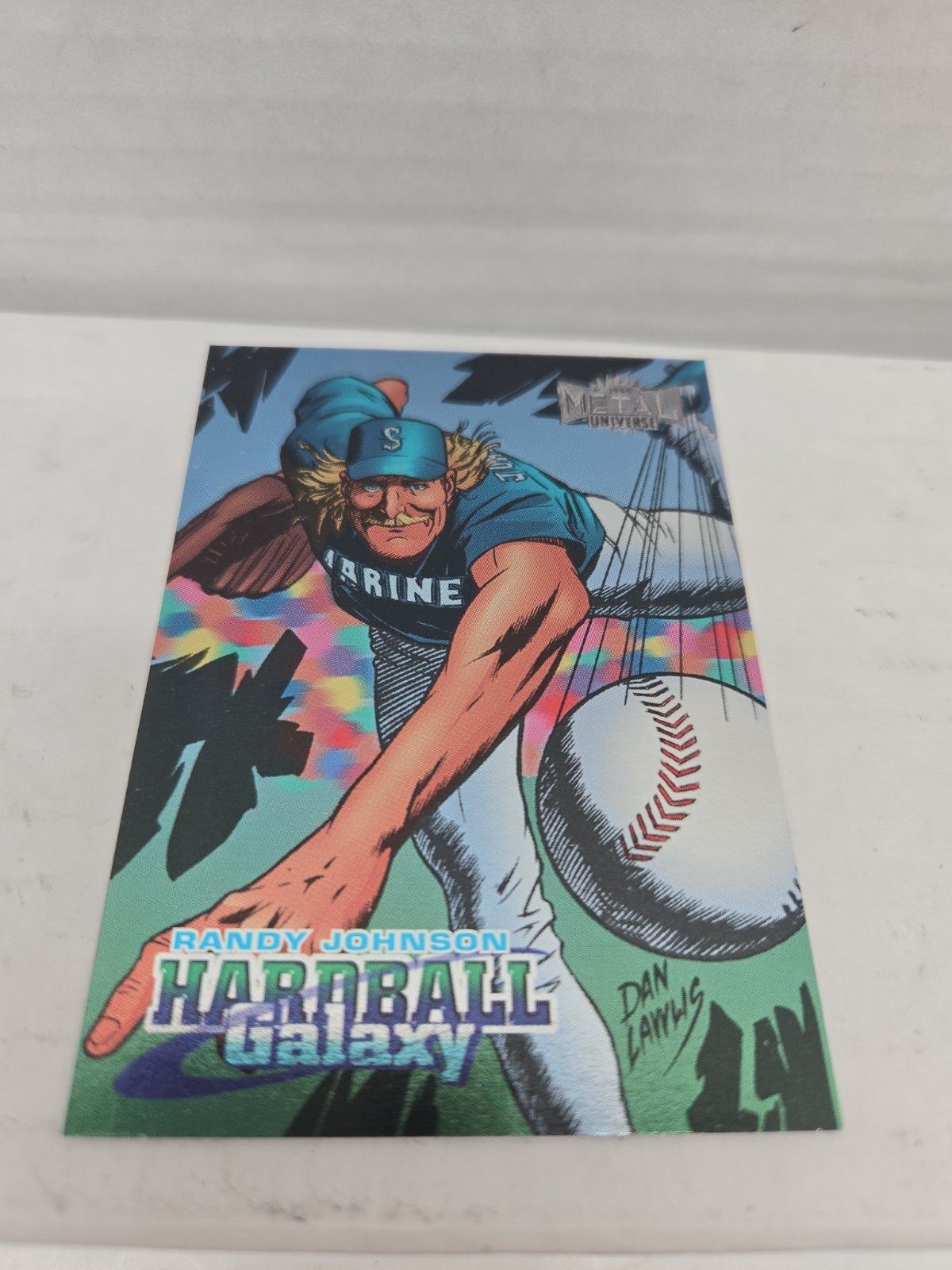 Randy Johnson 1998 Metal Universe Hardball Galaxy Insert #209 Seattle Mariners