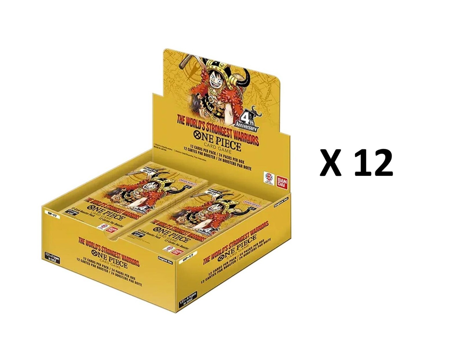 The World's Strongest Warriors Booster Box Case OP-17 One Piece
