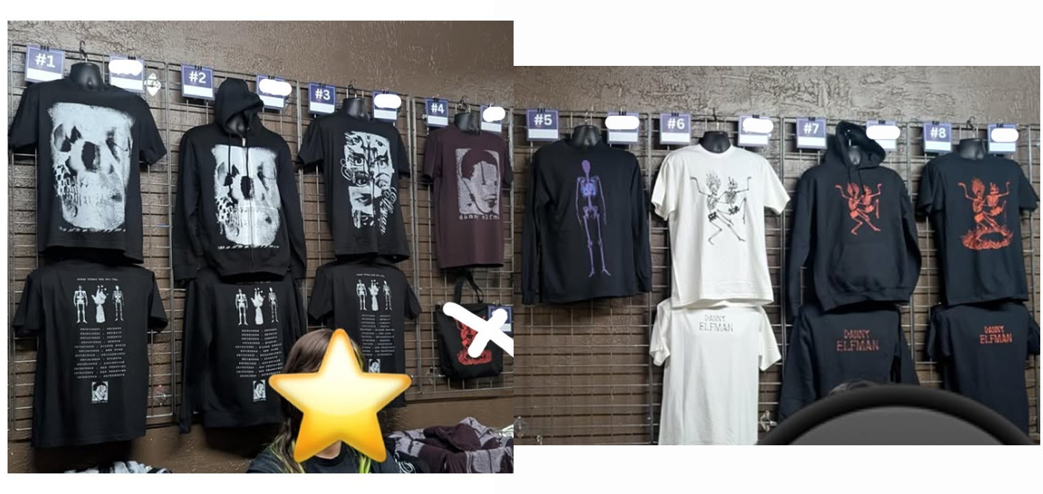 NewDanny Elfman Concert Graphic T-Shirt Hoodie Zip Hoodie Merch Tour Reprint