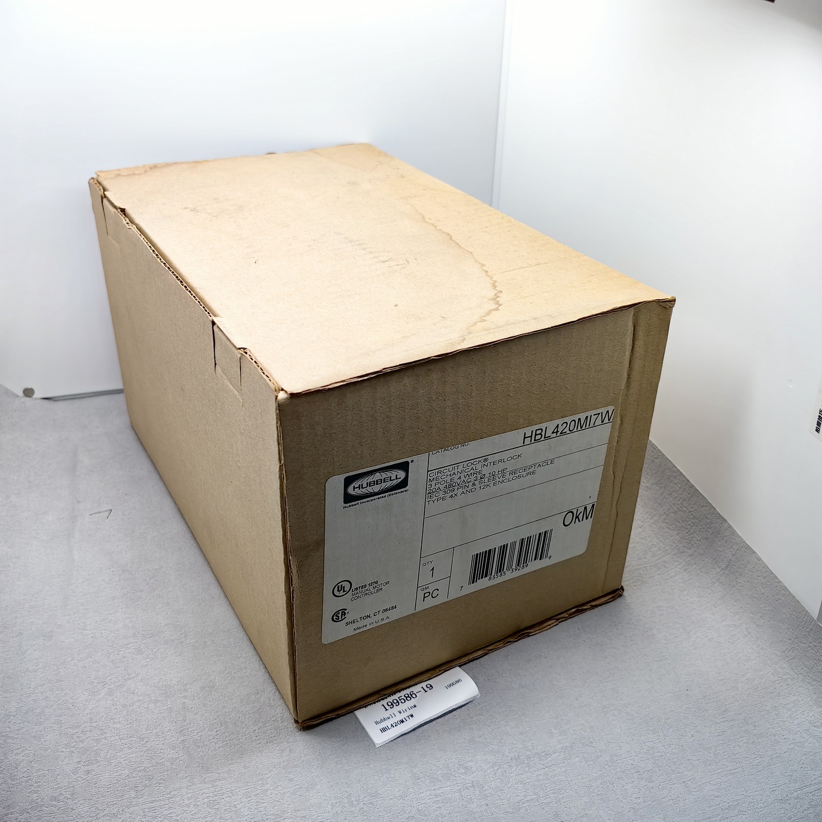 Hubbell Mechanical Interlock Device HBL420MI7W  #19