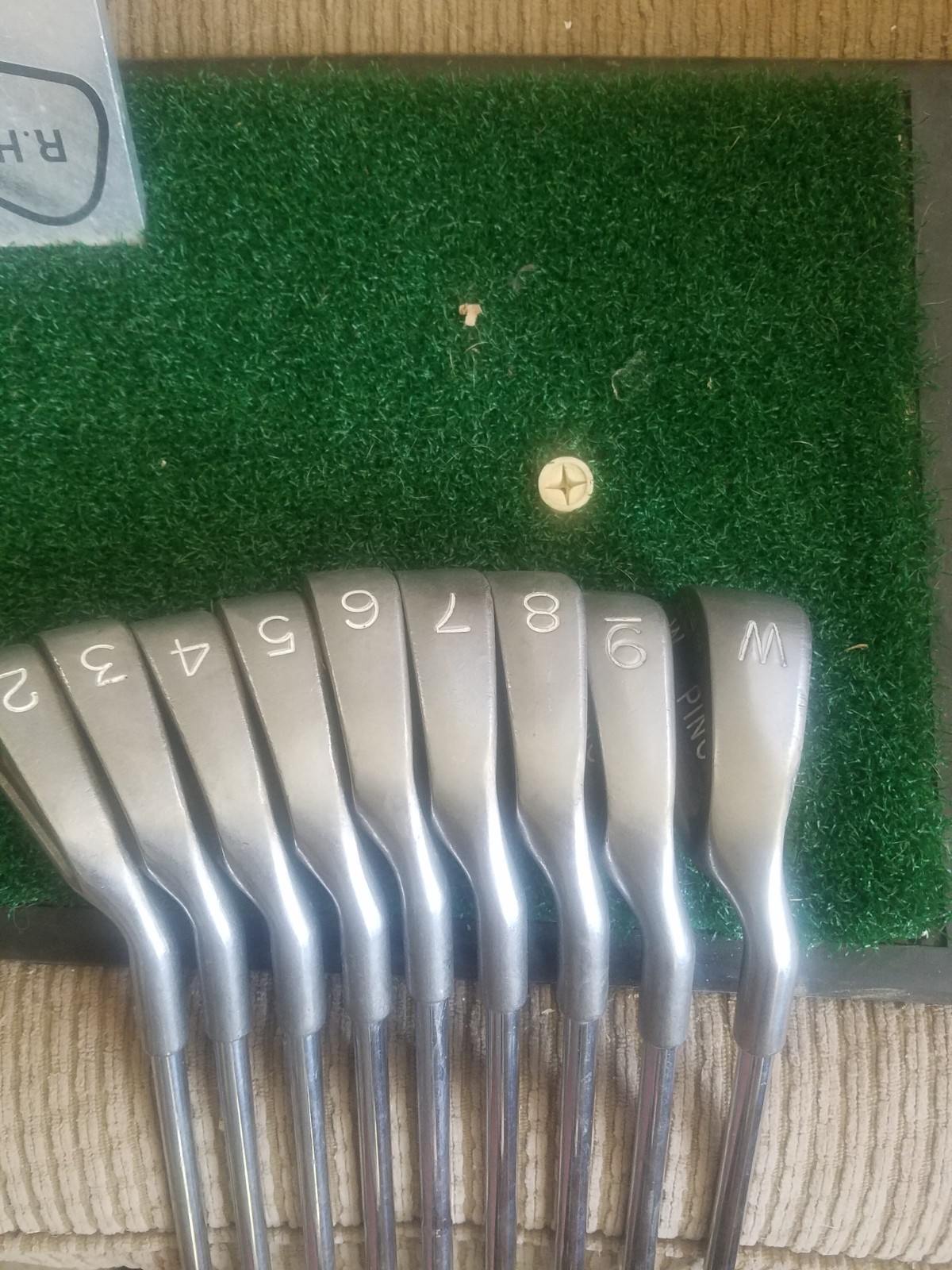 Vintage Ping Karsten III Iron Set. 2-PW... Black Dot.. Steel Shafts.. MRH.. Look