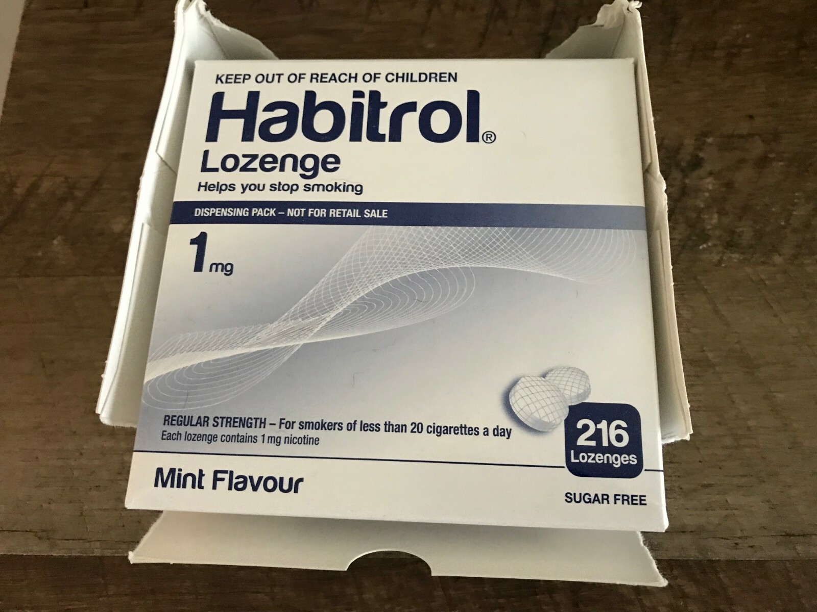 DENTED Habitrol Nicotine Lozenge 1mg Mint Flavor 2 boxes 432 Pieces 10/2027