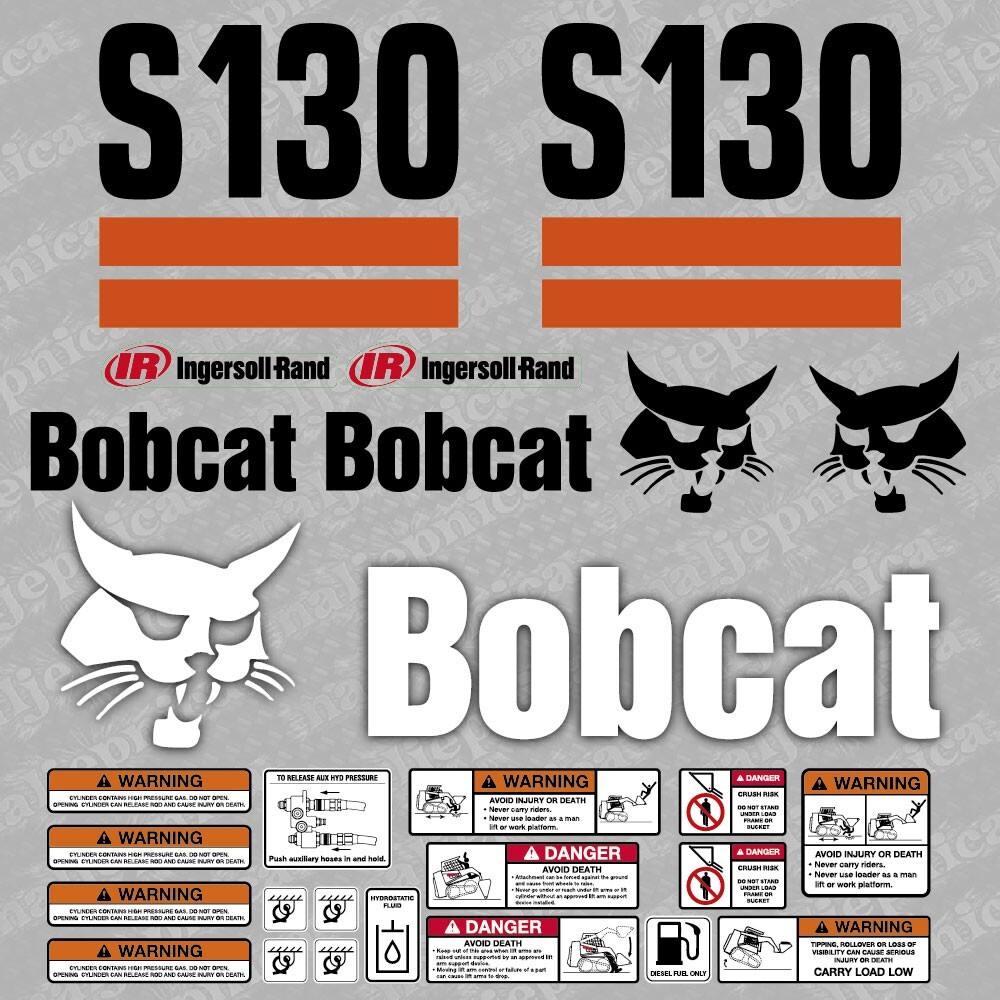 Bobcat S130 - Loader decal aufkleber sticker adesivo set