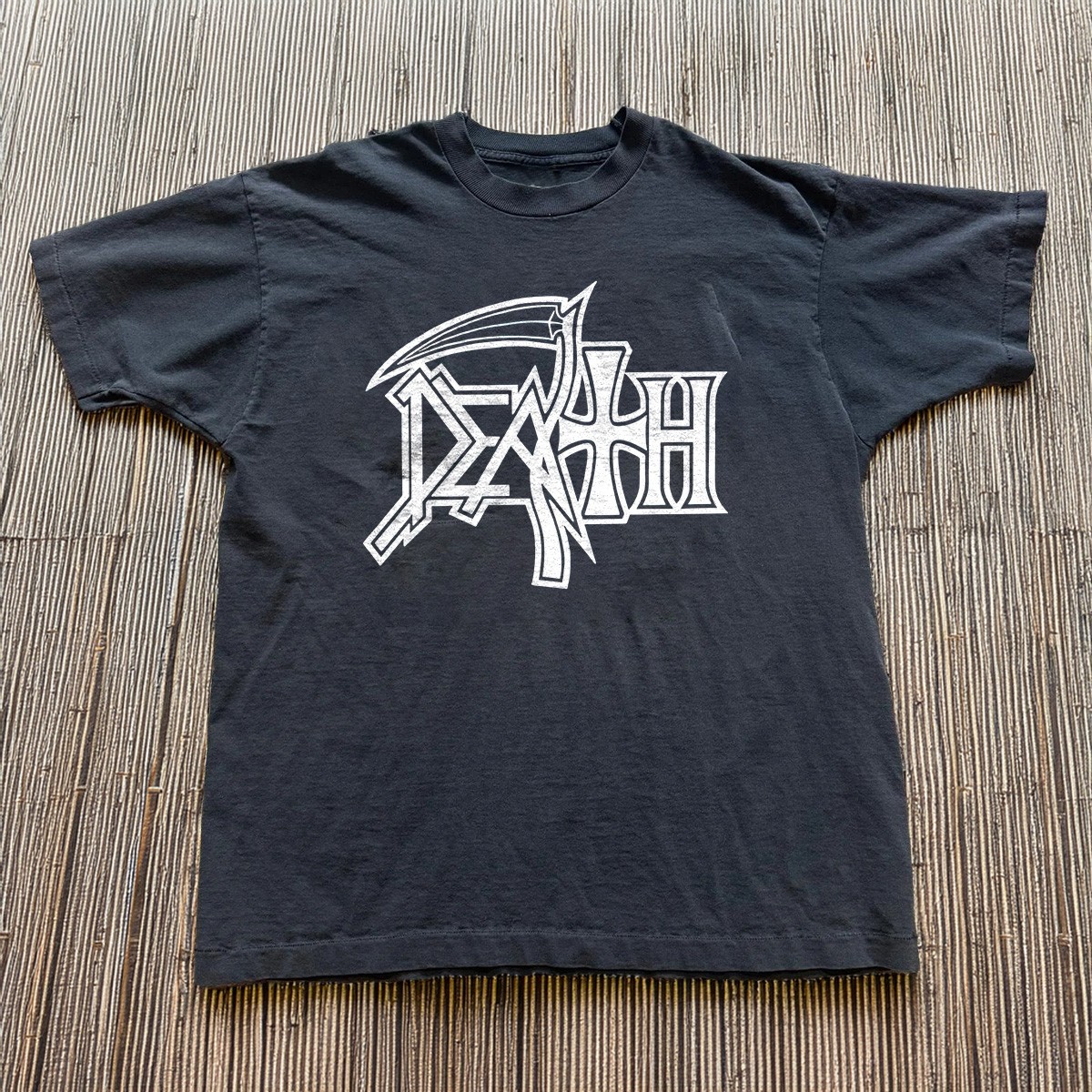 Death Band Logo Vintage Death Metal T-Shirt Black S-5XL