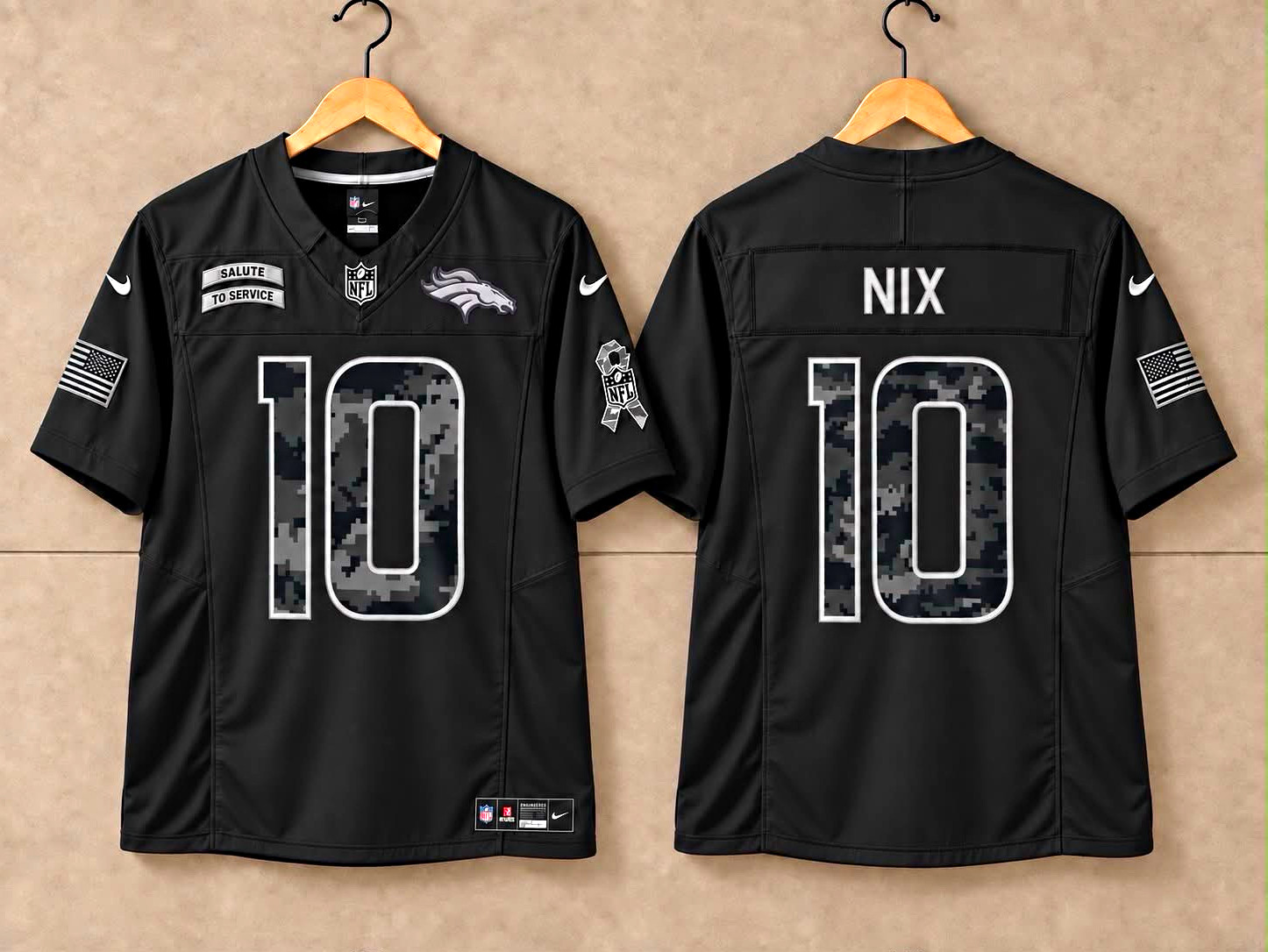 Nike Denver Broncos Salute to Service Football Jersey Black/Gray Nike Denver Broncos Salute to Service Football Jersey Black/Gray
