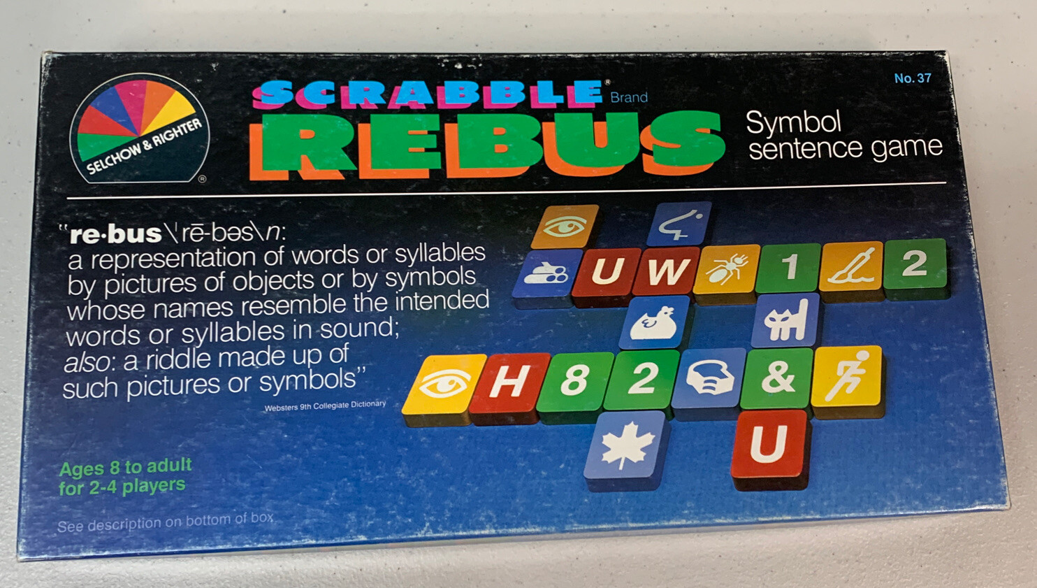 Scrabble Rebus Sybol Sentence Game Word Game G16