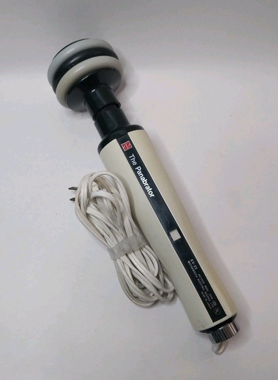 Vintage Panasonic Panabrator EV-22 Handheld Massager Working Variable Speed Dial Vintage Panasonic Panabrator EV-22 Handheld Massager Working Variable Speed Dial