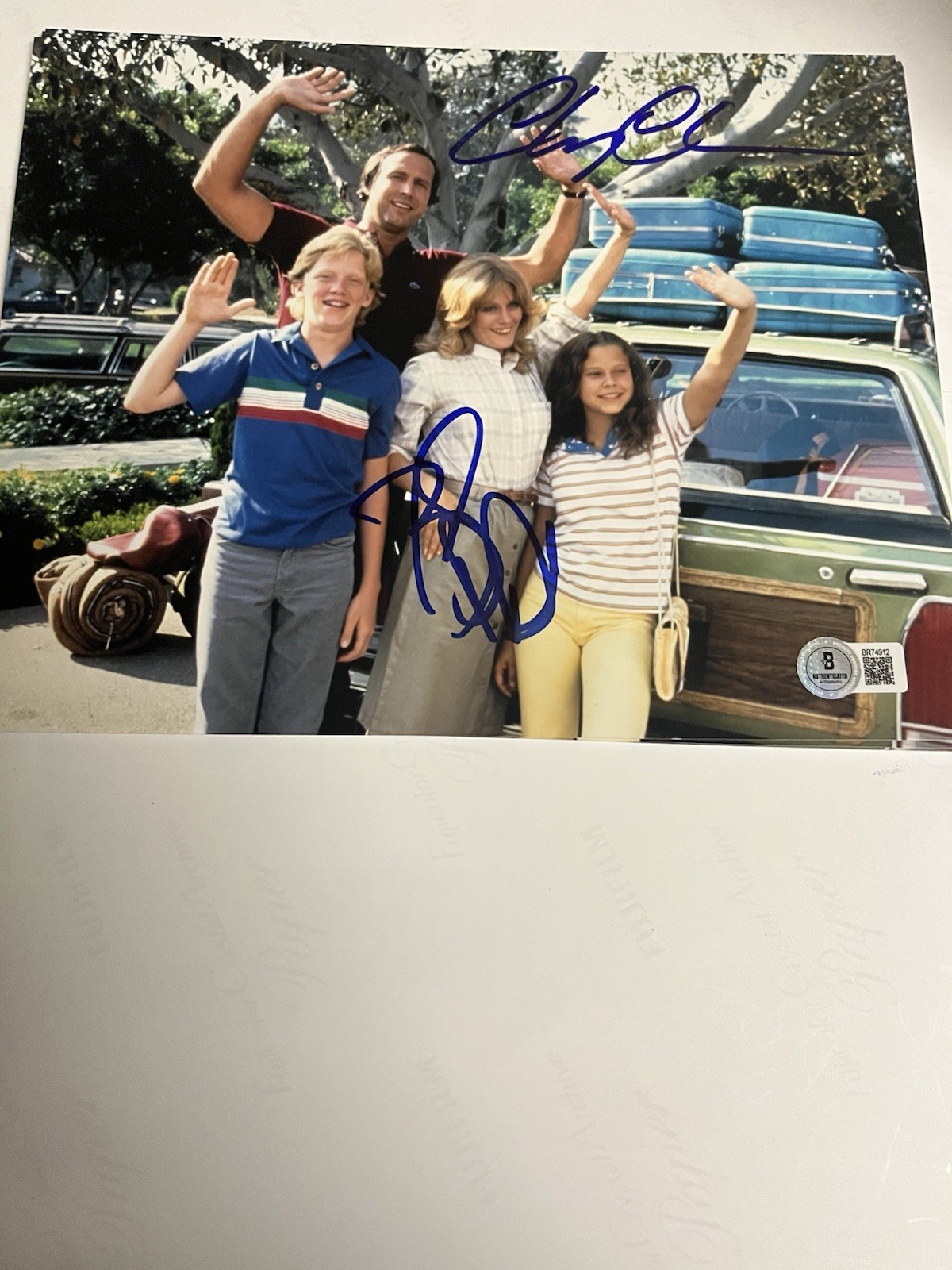 Autographed Chevy Chase Beverly D’Angelo Vacation 8x10 Photo Beckett Signed Autographed Chevy Chase Beverly D’Angelo Vacation 8x10 Photo Beckett Signed