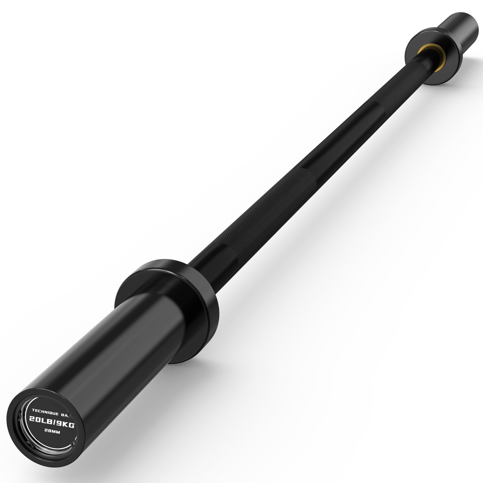 HANDBODE 7 ft Olympic Barbell, 2-Inch 45 lb Weight Bar with Knurled Grip - 10... HANDBODE 7 ft Olympic Barbell, 2-Inch 45 lb Weight Bar with Knurled Grip - 10...