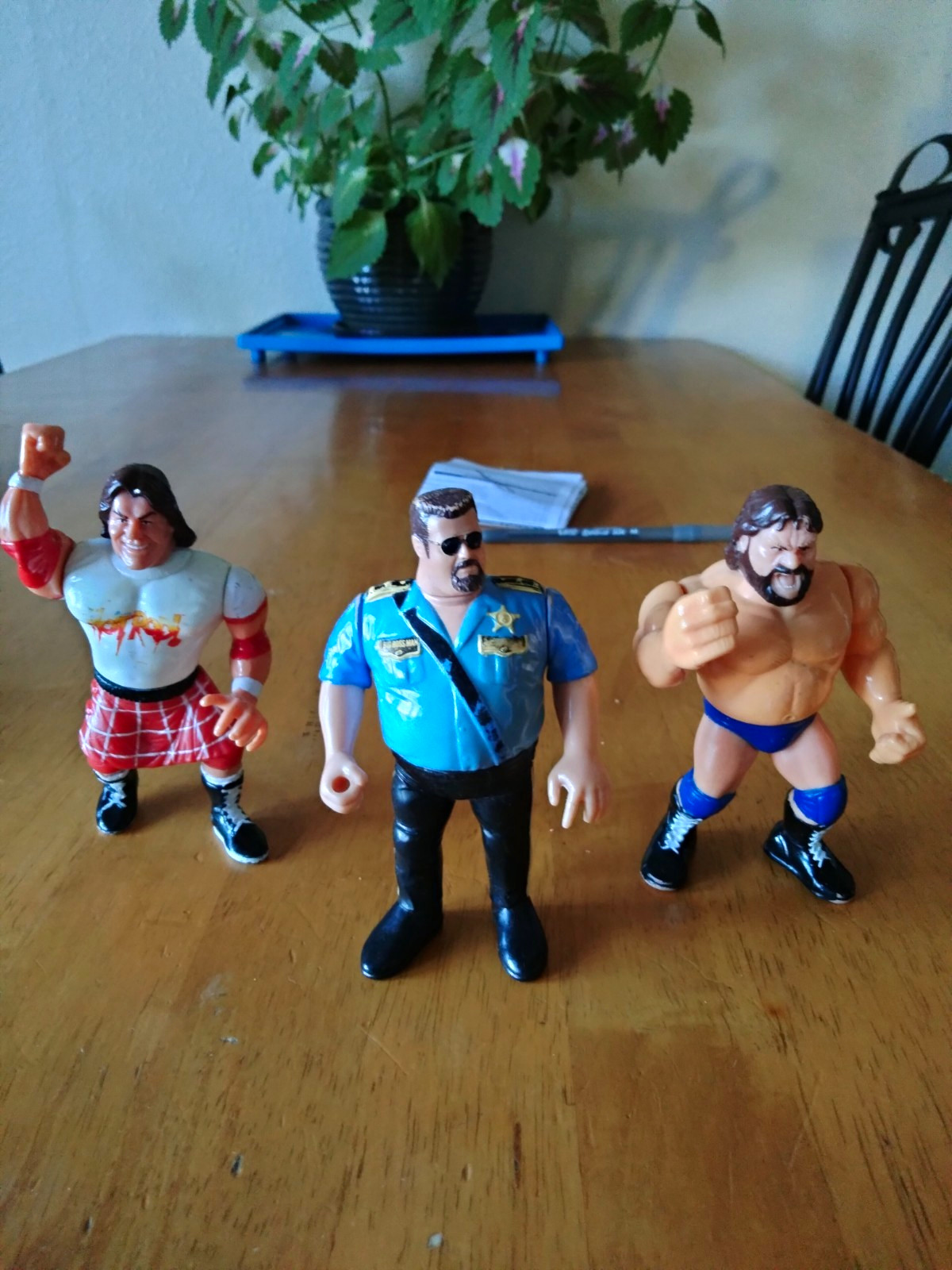Hasbro WWF Roddy Rowdy Piper Big Boss Man  Hacksaw Jim Duggan Action Figure Lot
