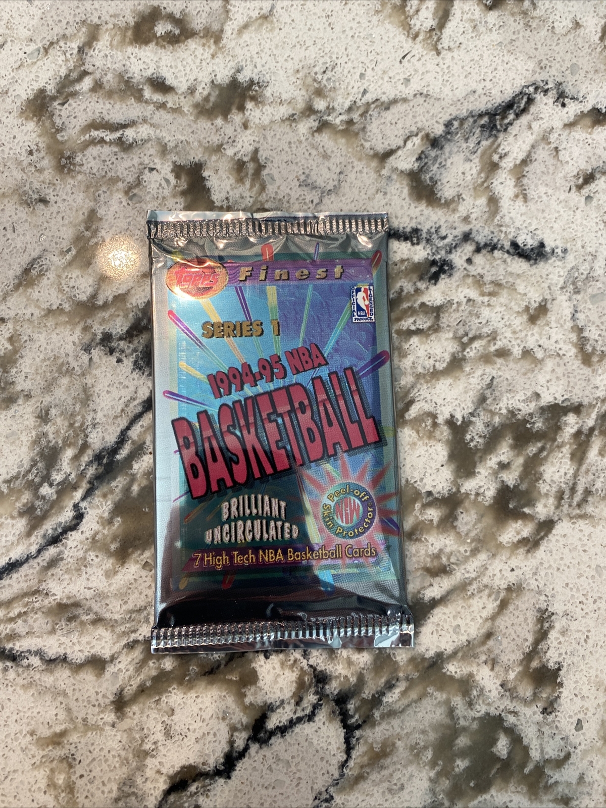 1994-95 Topps Finest NBA Basketball Series 1 Factory Sealed Pack Shaq Refractor?