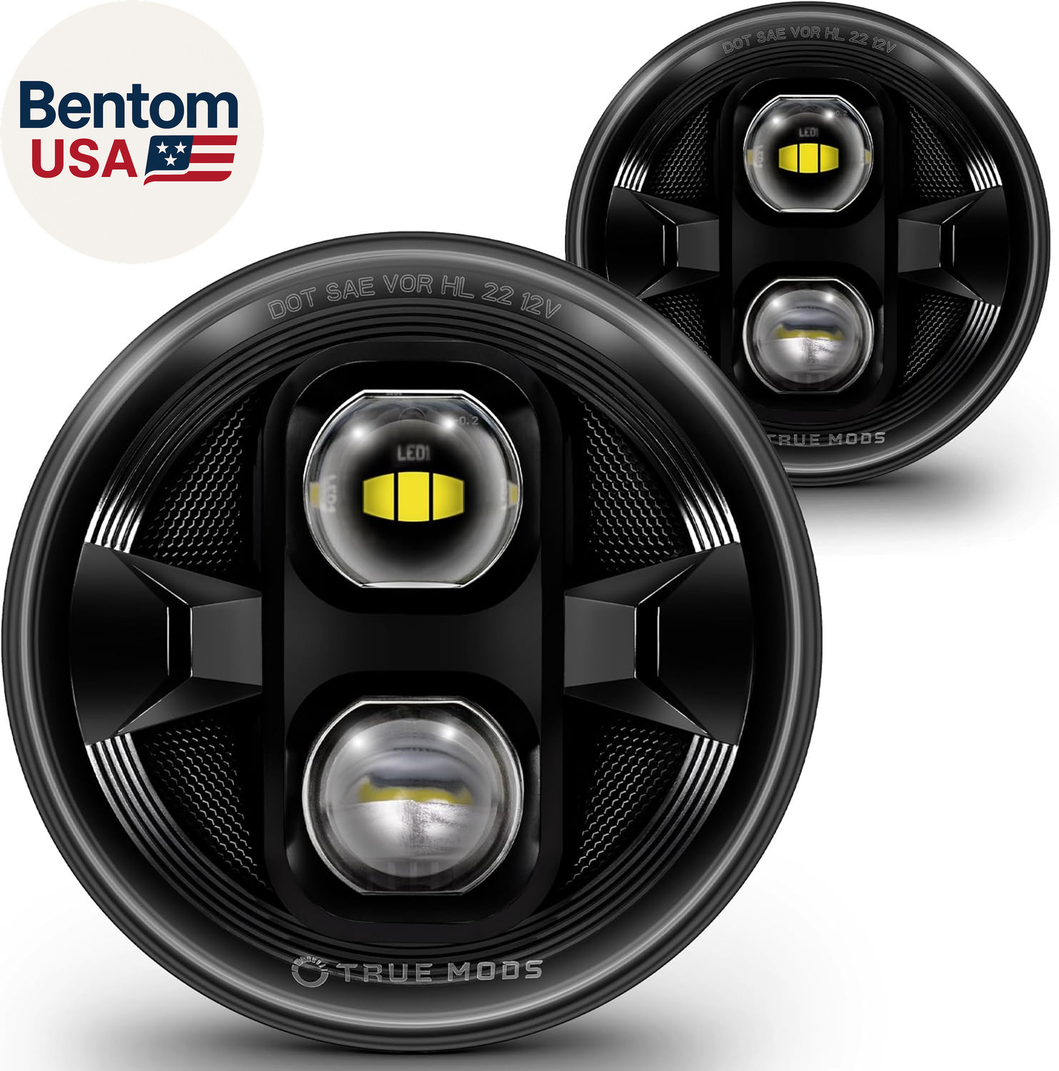 7 Inch H6024 LED Headlights DOT Approved Round 2D1 Jeep Wrangler 7 Inch H6024 LED Headlights DOT Approved Round 2D1 Jeep Wrangler
