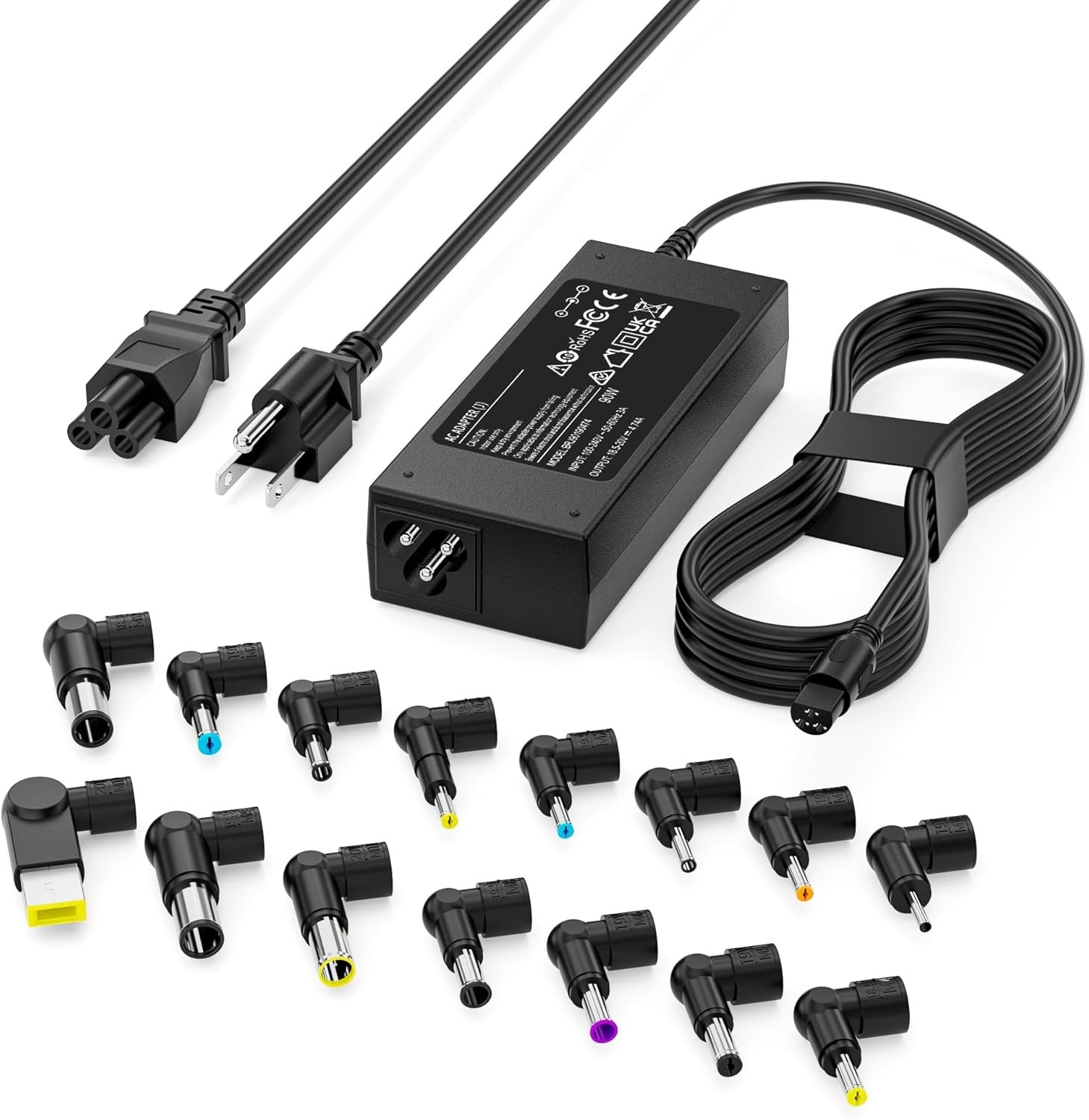 90W Universal Power Supply Adapter Charger for Laptop Notebook with 15 Tips