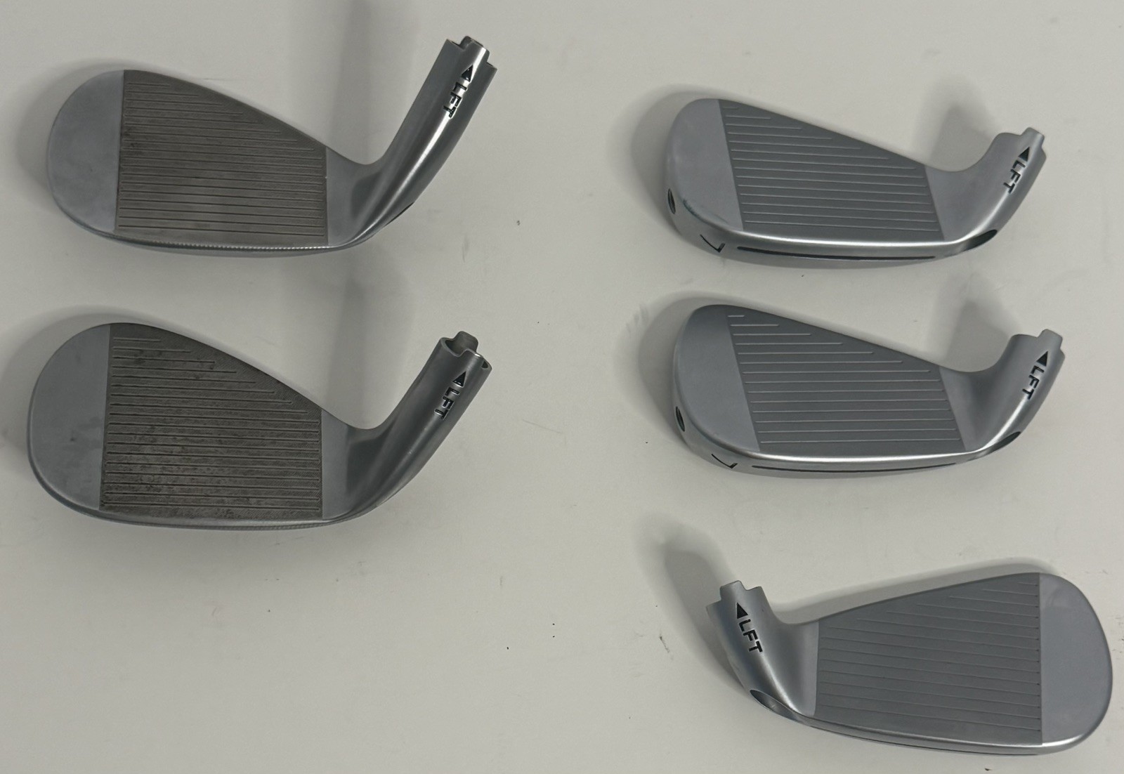 TaylorMade Fitting Demo Club Head Only Lot Of Five 58 Wedge LB-08 P770 LH RH Mix TaylorMade Fitting Demo Club Head Only Lot Of Five 58 Wedge LB-08 P770 LH RH Mix