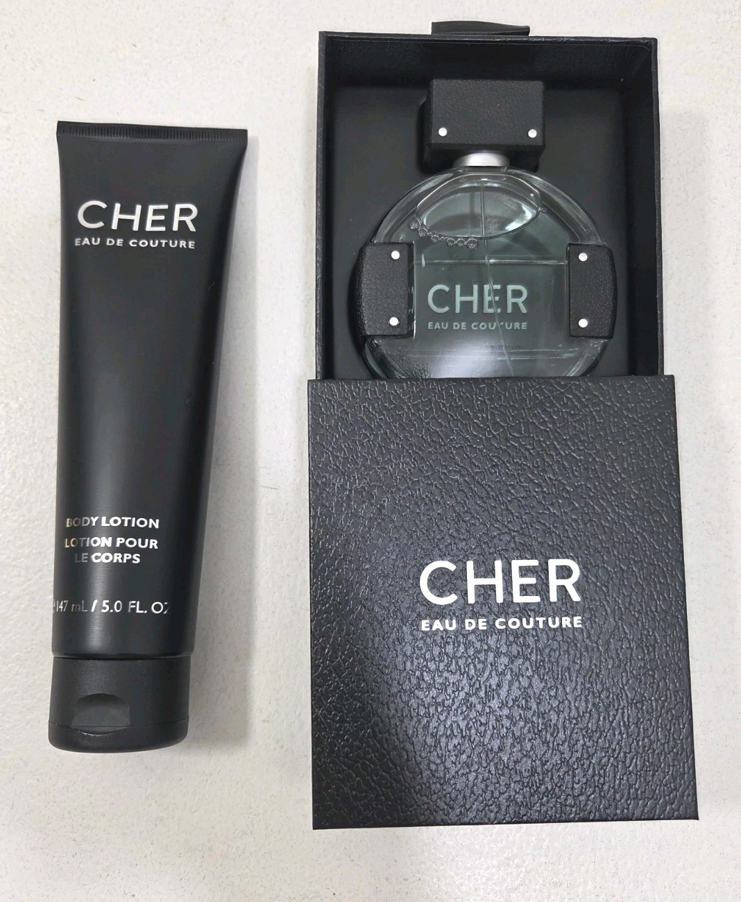 Cher Eau De Couture Perfume Spray Cologne 1.7 FL OZ And Lotion Set