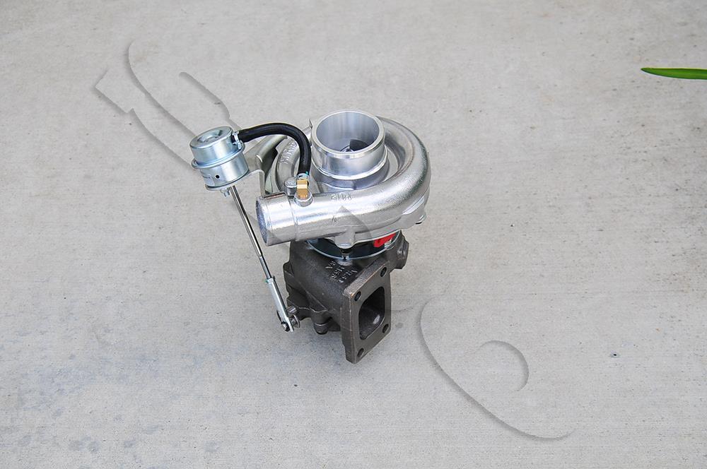 T3/T4 T04E .63 AR T3 4 Bolt Flange V-Band Exhaust + Wastegate Turbo Turbocharger