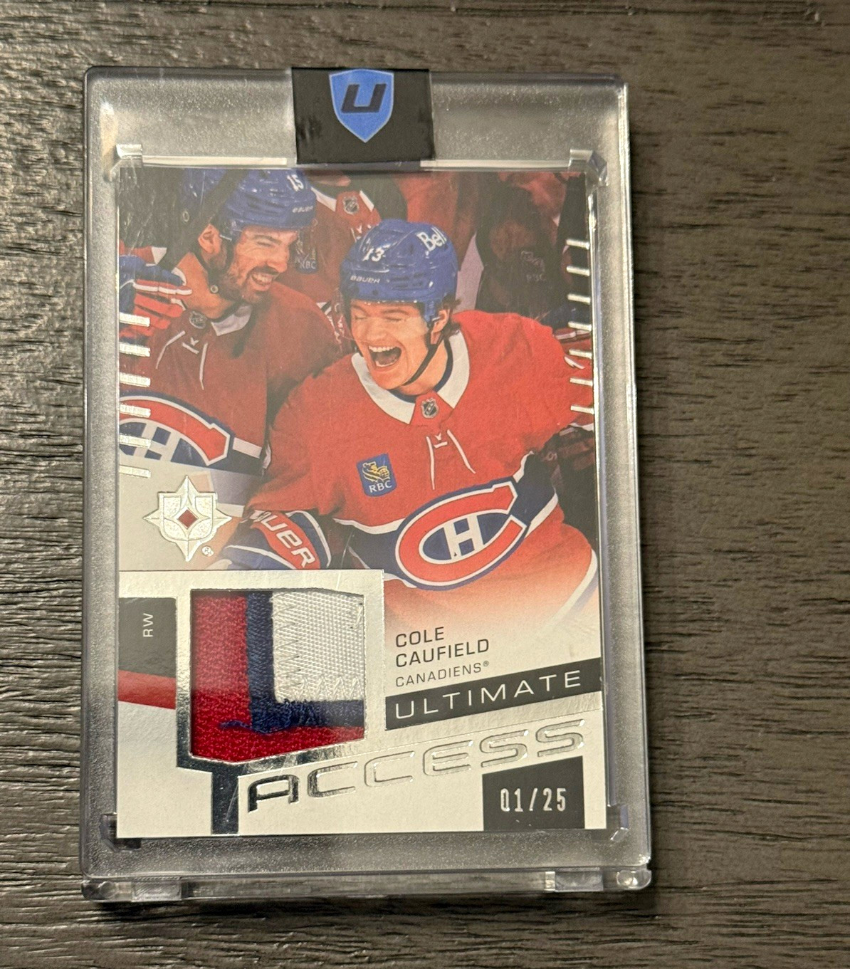 Upper Deck Ultimate Cole Caufield Ultimate Access Patch UA-CC 01/25 Upper Deck Ultimate Cole Caufield Ultimate Access Patch UA-CC 01/25