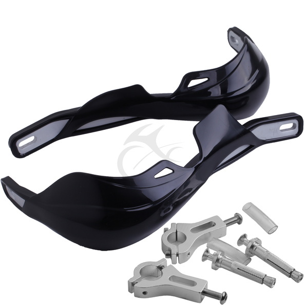 Black Universal MX Motocross ATV BMX Off Road Brush Hand Guards 7/8