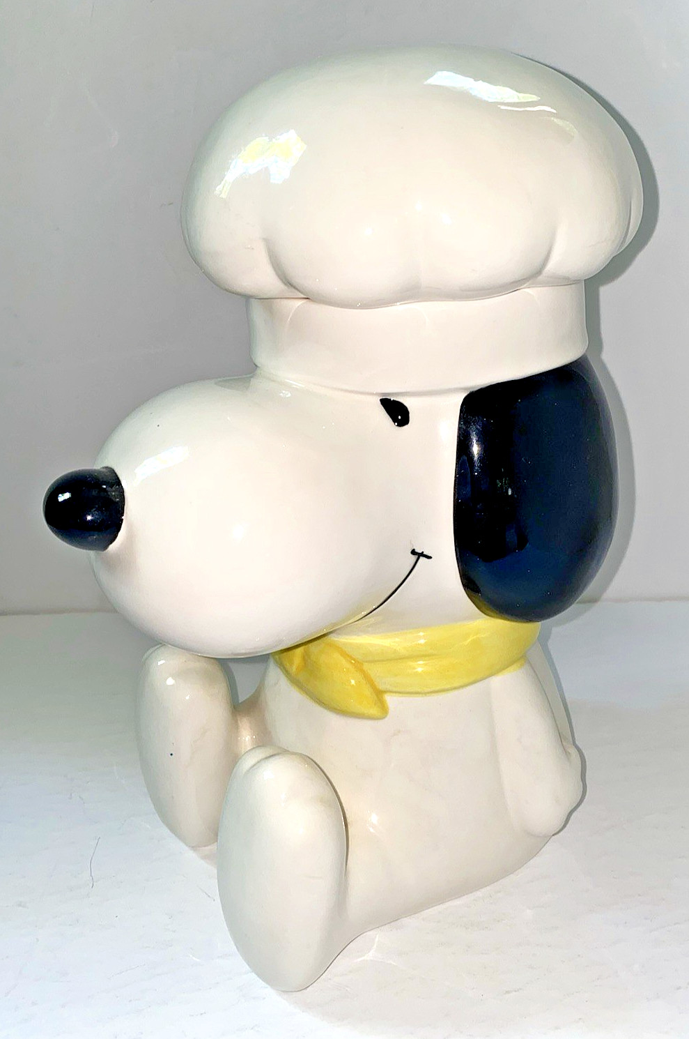 Vintage Peanuts SNOOPY Large CHEF COOKIE JAR 11\