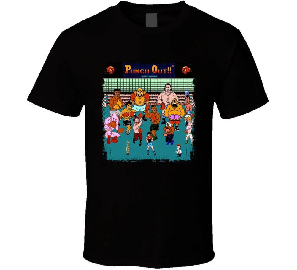 Mike Tyson's Punch Out Characters Retro Boxing Game T-Shirt
