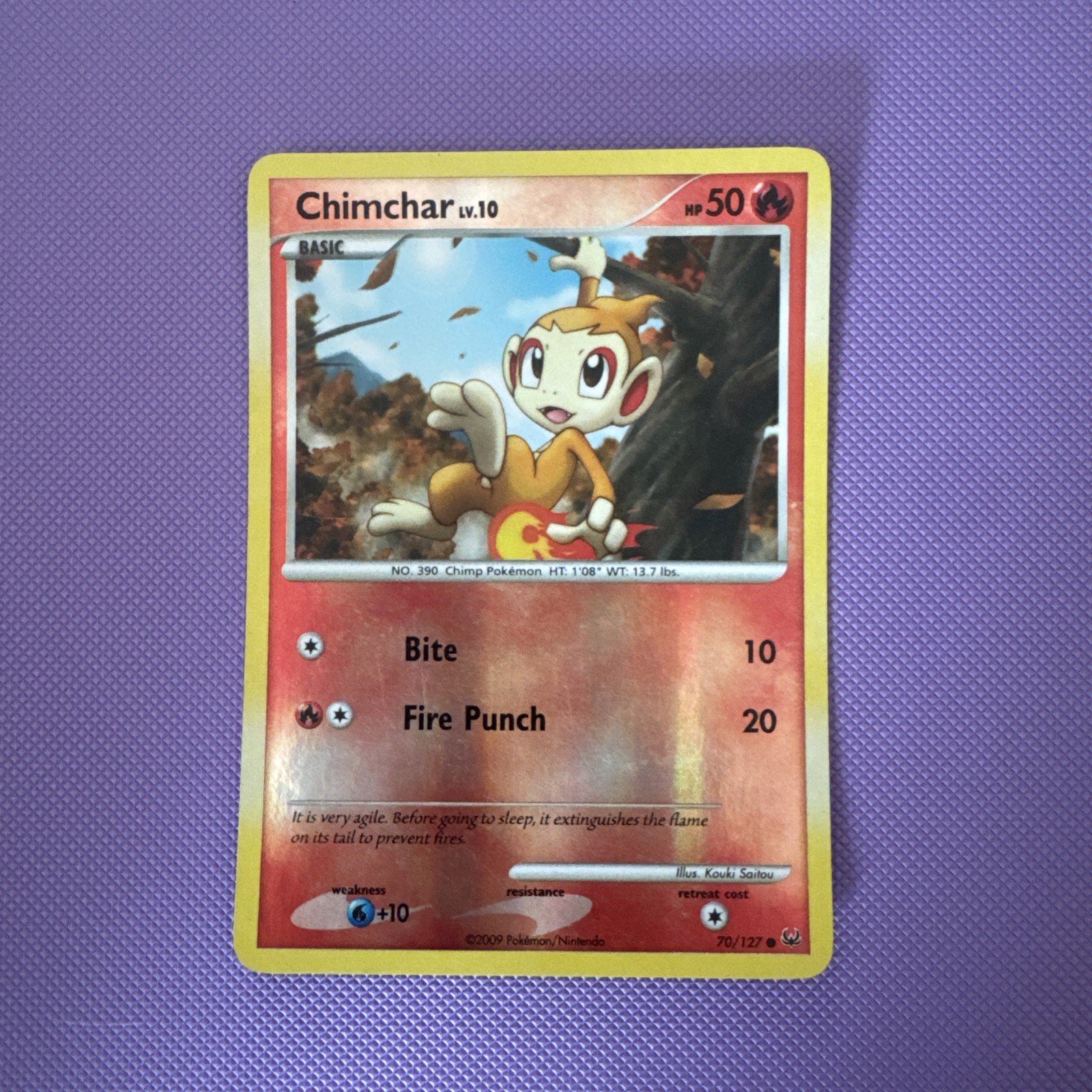 Chimchar Rev Holo(70/127) — Platinum, MP, Quick Shipping Chimchar Rev Holo(70/127) — Platinum, MP, Quick Shipping