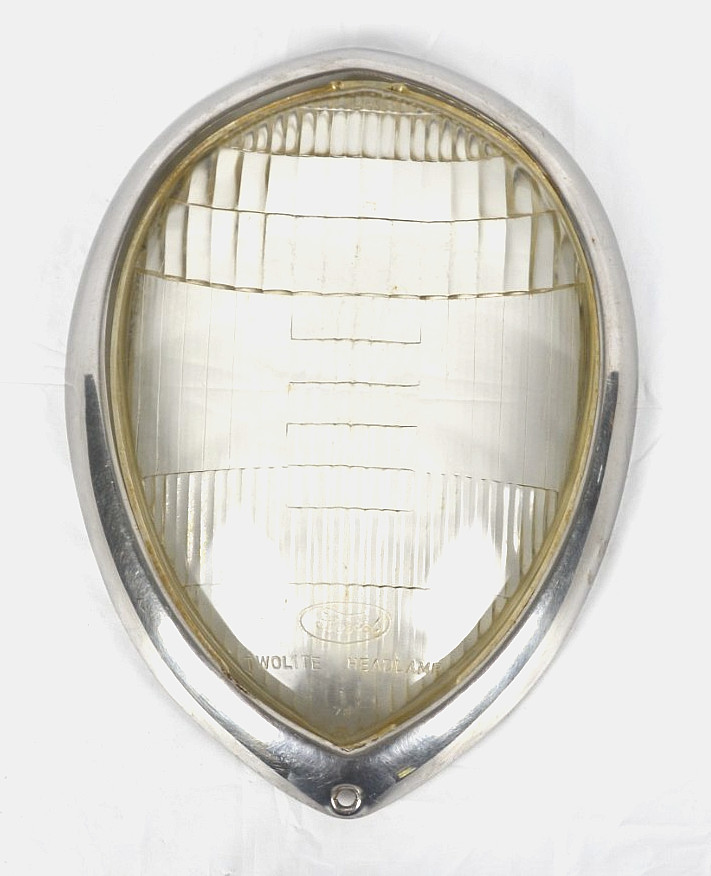 Original 1937 1938 1939 Ford Fluted Twolite Headlight Lens With Bezel 78 21 Original 1937 1938 1939 Ford Fluted Twolite Headlight Lens With Bezel 78 21