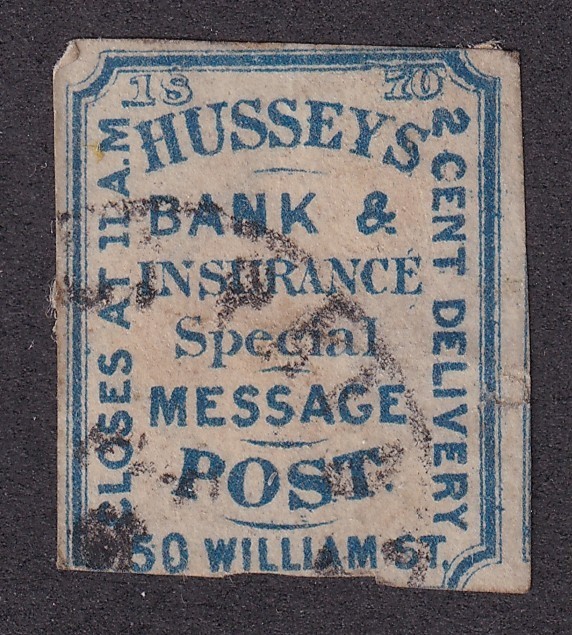 MATT\'S STAMPS US SCOTT #87L41 HUSSEY\'S 2-CENT ISSUE OF 1869, USED CV$70
