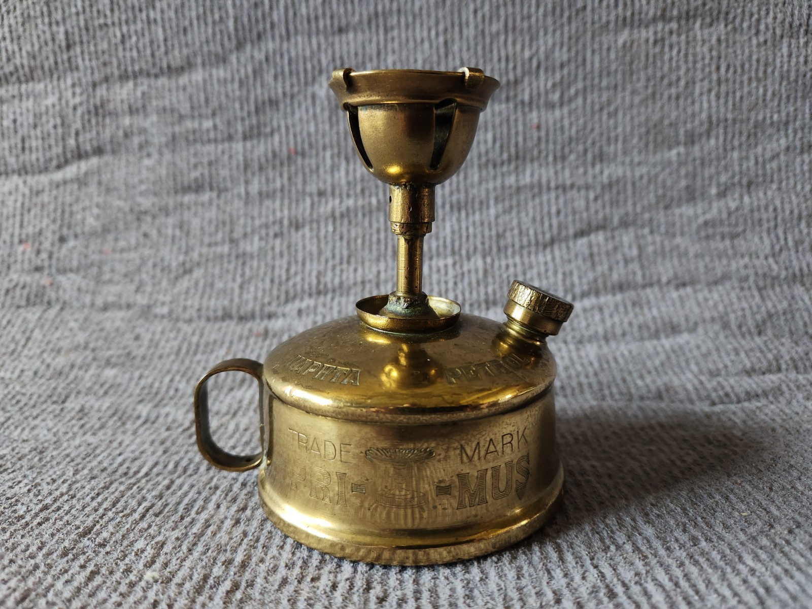 Ca.1920's Swedish Brass Benzene Benzoline Naphta Petrol Primus No.70 Stove
