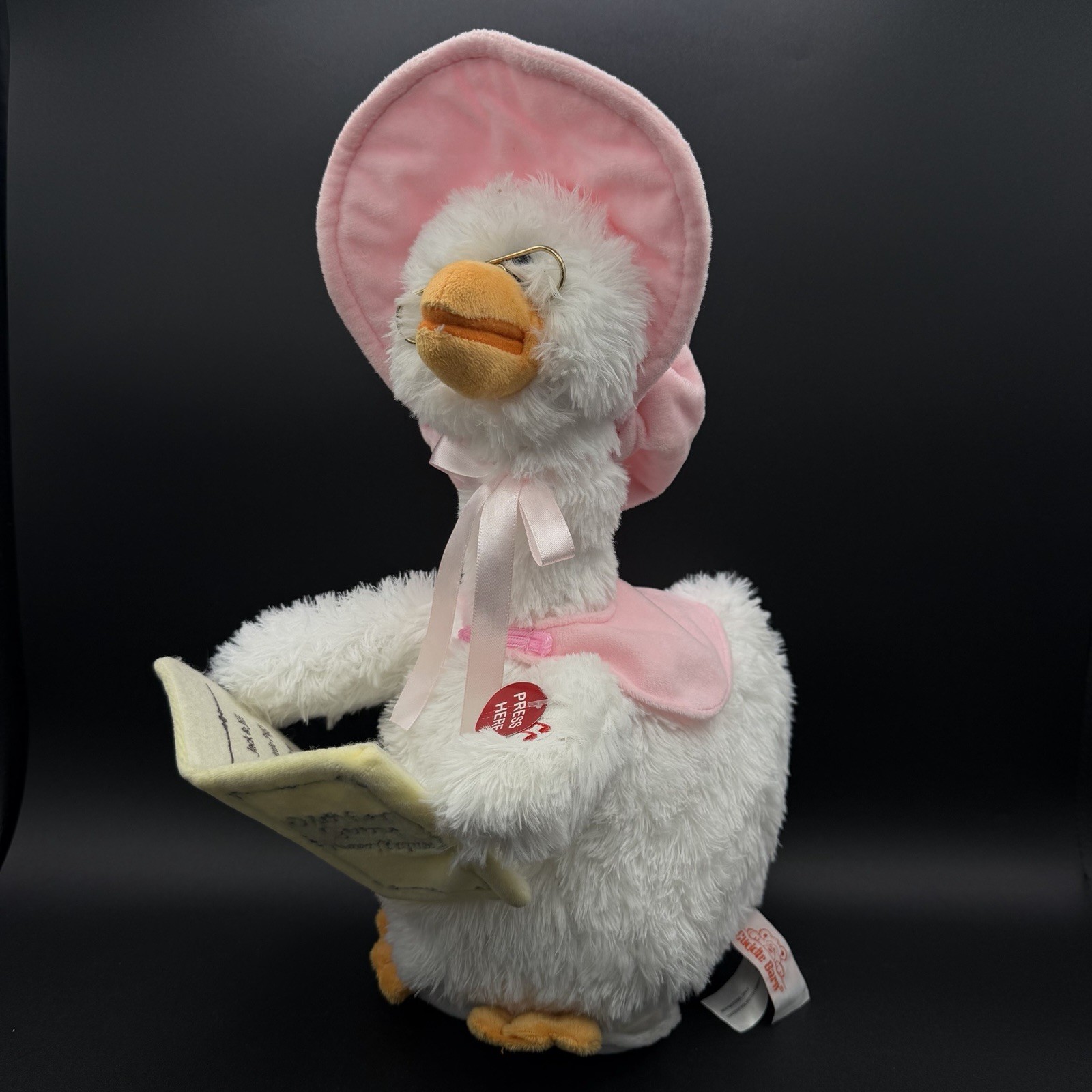 Cuddle Barn 14 Inch Mother Goose Animated Talking Plush Reads 7 Nursery Rhymes