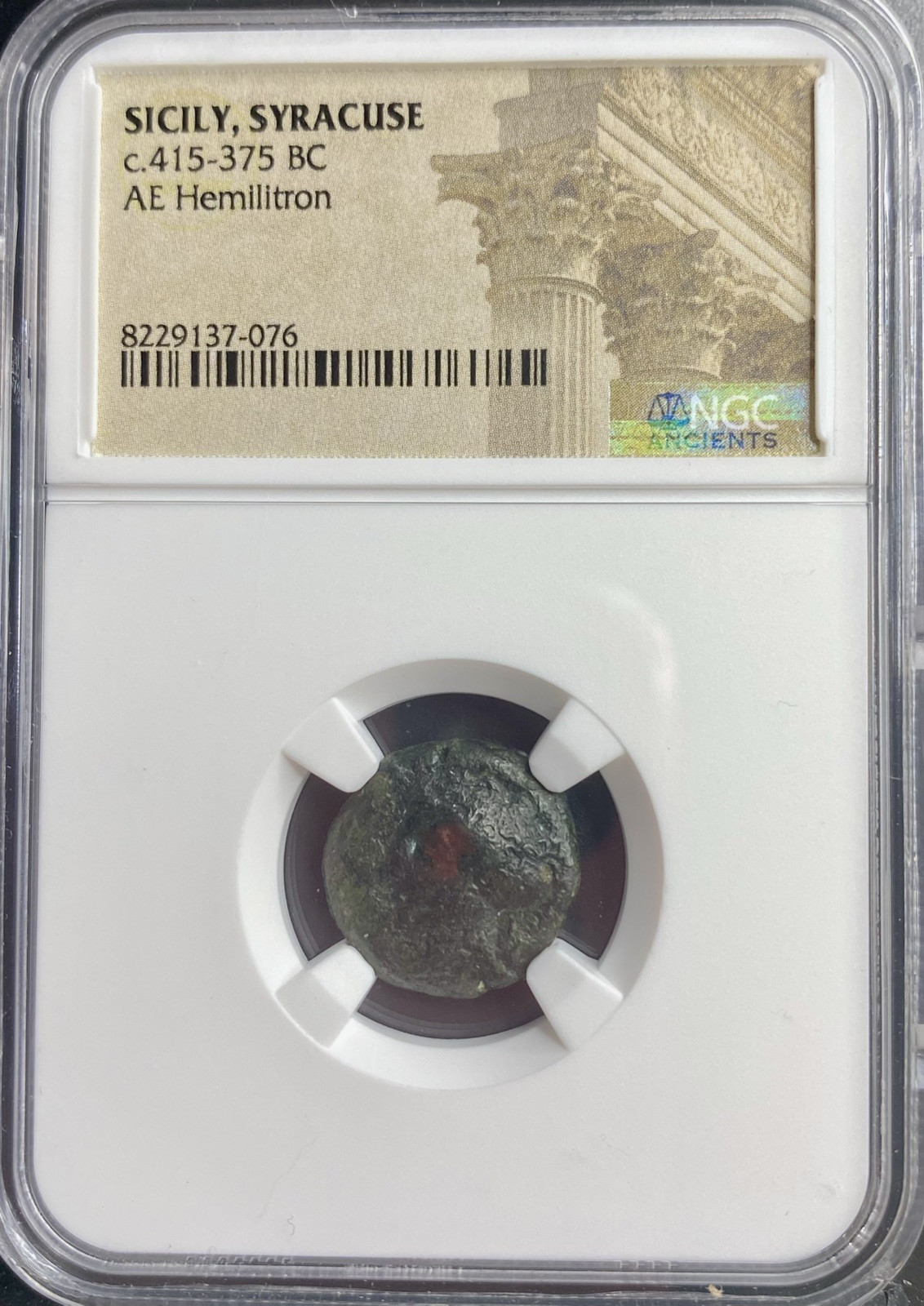Sicily Syracuse Coin NGC Certified 415BC-375BC Arethousa 8 Ray Star Very Rare