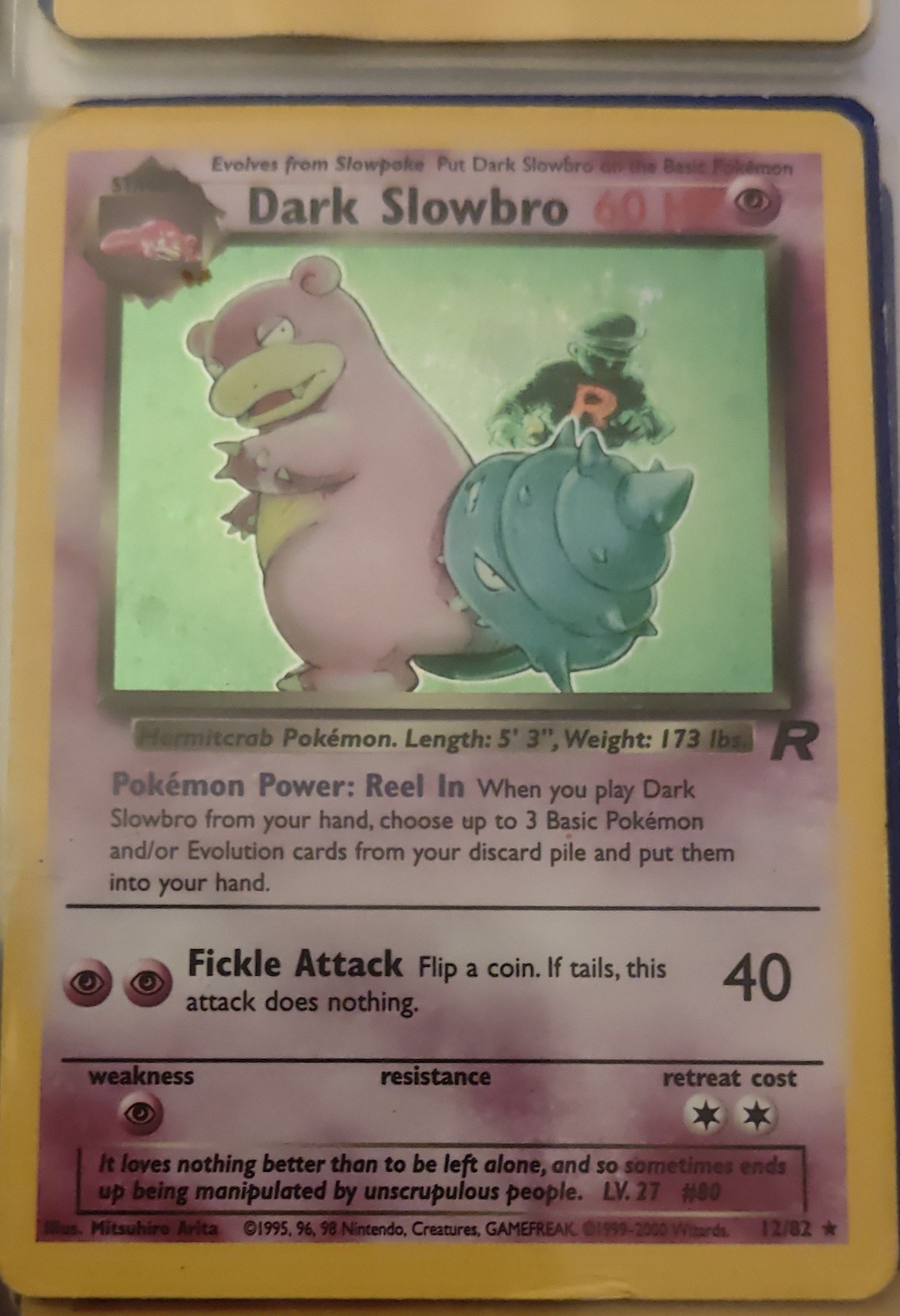 Dark Slowbro 12/82 Team Rocket Holo