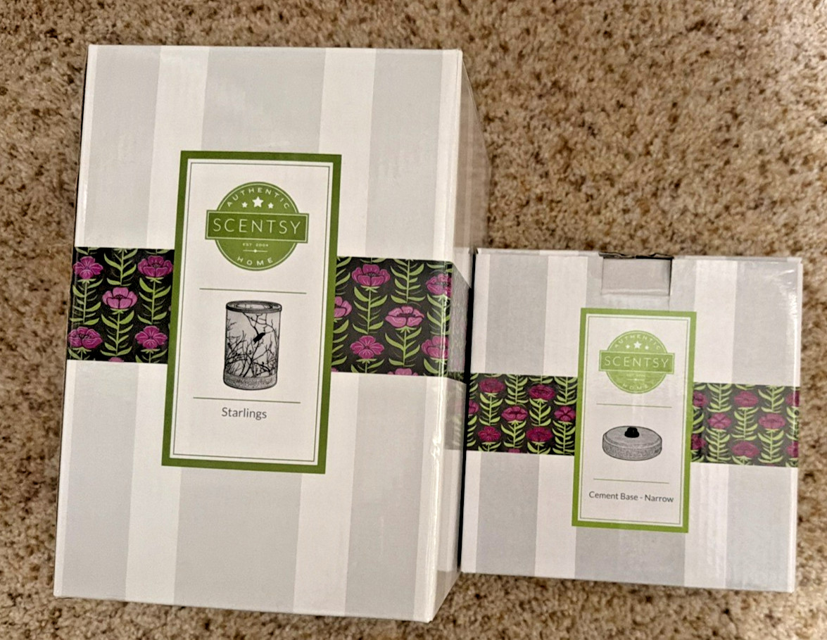 Brand New Scentsy “Starlings” Wax Warmer- Complete Discontinued RARE Brand New Scentsy “Starlings” Wax Warmer- Complete Discontinued RARE