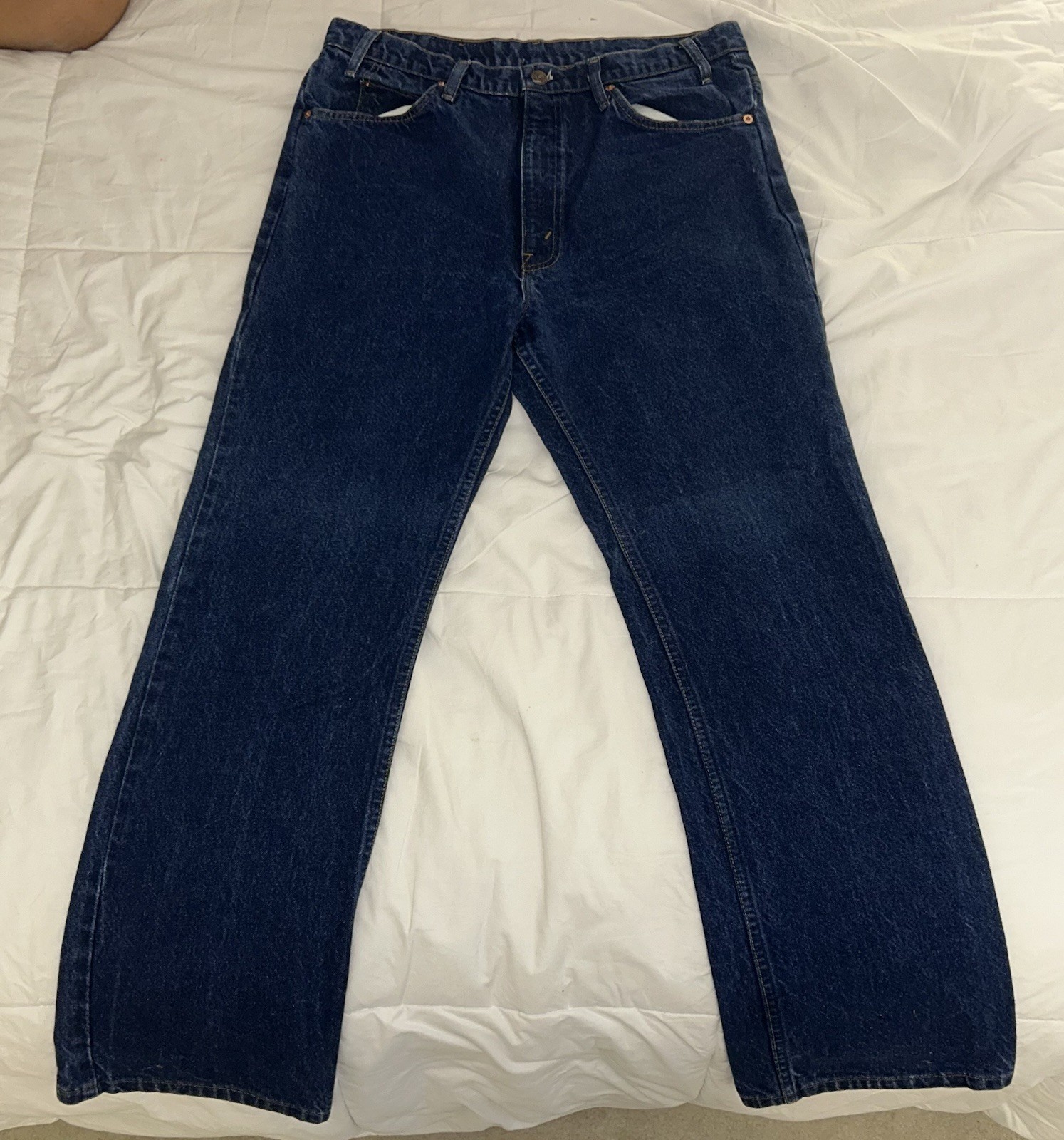 VTG 1989 Levis 517 Orange Tab Bootcut Jeans 36W31L(measures 34/30.5)USA Made-80s