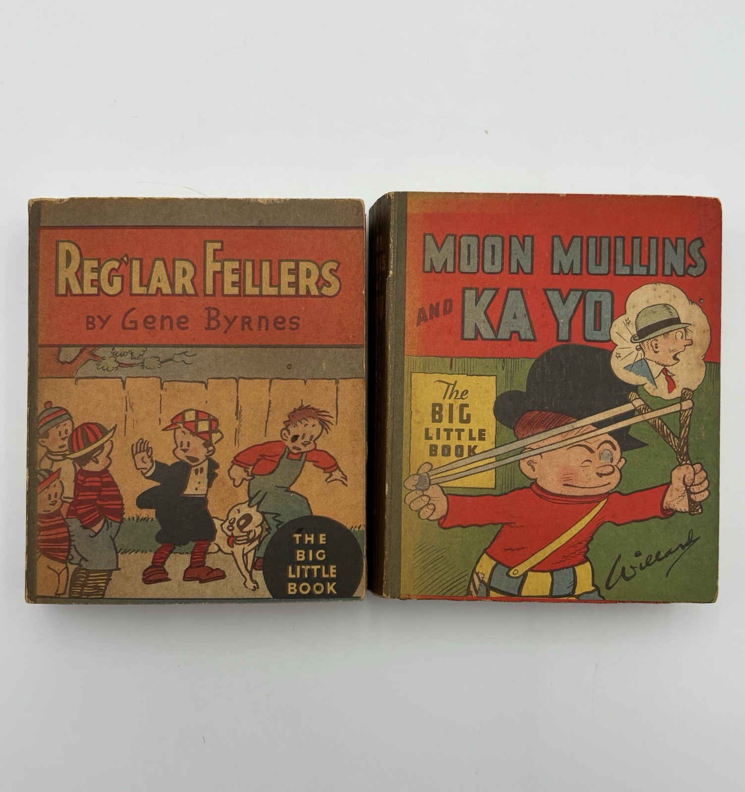 Vintage 1933 BIG LITTLE BOOK: Moon Mullins and Ja Yo & Reg'lar Fellers, Set of 2