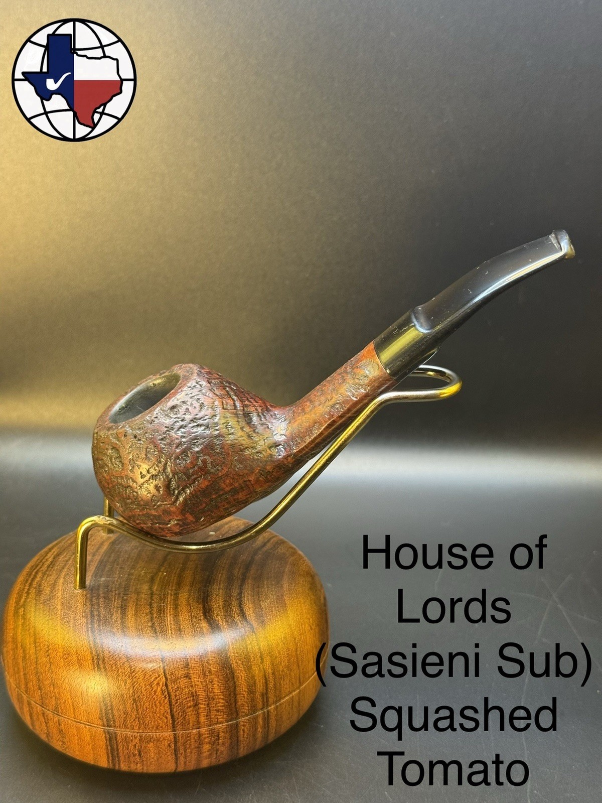 Vintage House Of Lords (Sasieni Sub) Squashed Tomato Tobacco Pipe