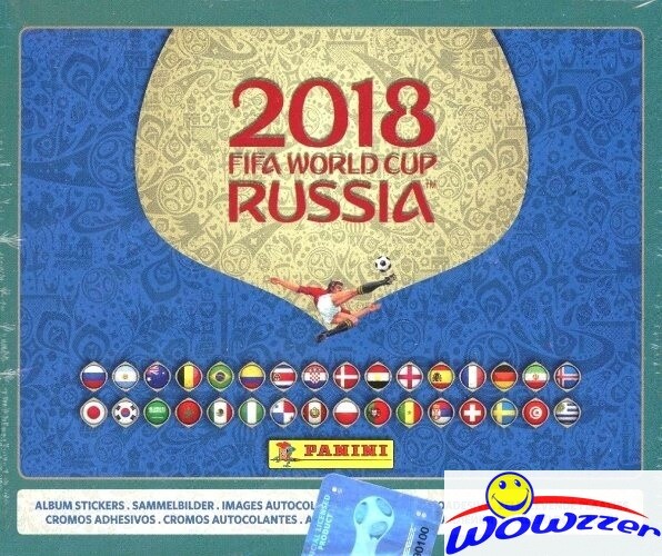2018 Panini World Cup Sticker MASSIVE 104 Pack Box-520 Stickers MBAPPE RC YR