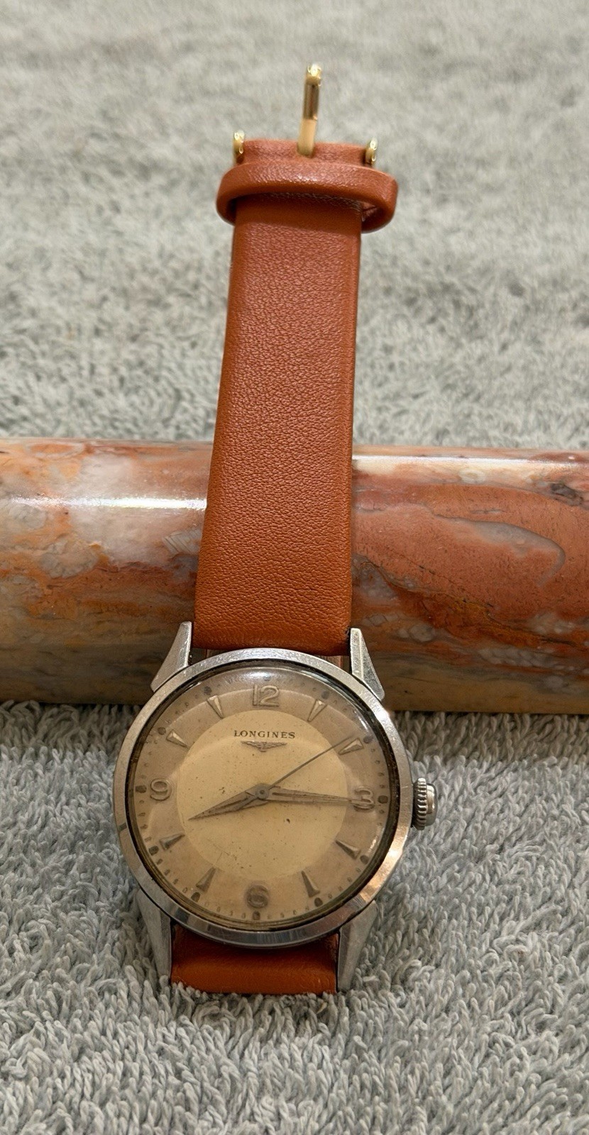 Vintage Longines Cal. 23 ZS 17J Manual Wind Wristwatch With Pie Pan Dial