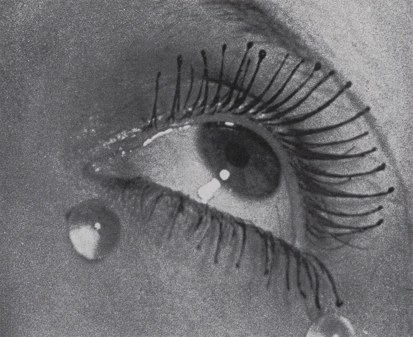 VTG Man Ray Print Ballerina Glass Tears Art Lithograph Portrait 1928 Mat 11x13