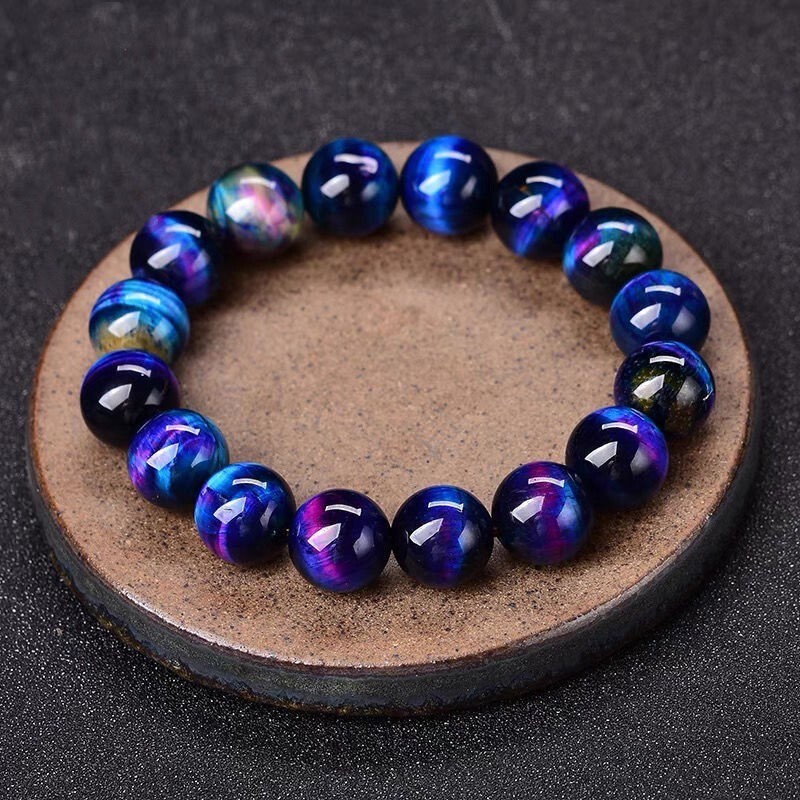 Galaxy Tiger Eye 8mm Beaded Healing Protection Strength Stretchy Bracelet Gifts Galaxy Tiger Eye 8mm Beaded Healing Protection Strength Stretchy Bracelet Gifts