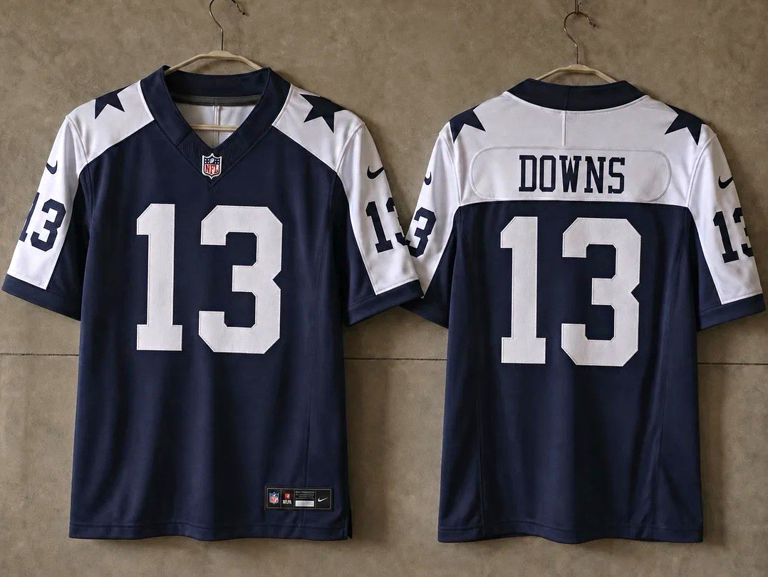 Nike Dallas Cowboys Caleb Downs #13 Football Jersey Blue/White