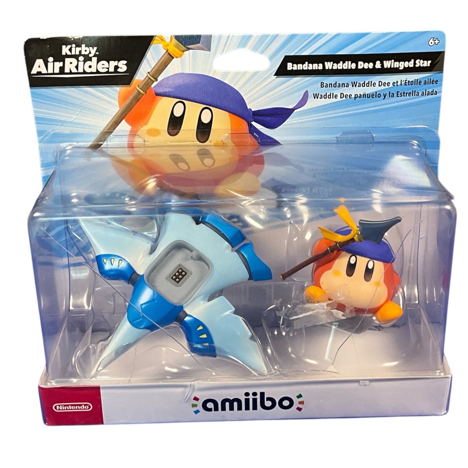 Nintendo Kirby Air Riders Bandana Waddle Dee & Winged Star amiibo New Sealed